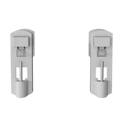 2 Supports sans perçage Nisis Goodhome blanc