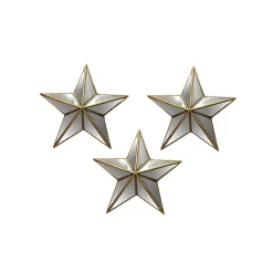 3 étoiles miroirs dorées L.19 x l.19cm Emdedesign