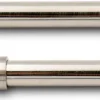 2 Tringles à Rideaux, Sans Perçage, par Pression, Nickel, Extensible 50-80 cm