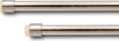 2 Tringles à Rideaux, Sans Perçage, par Pression, Nickel, Extensible 50-80 cm