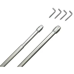 2 TRINGLES OVALES 30-50CM GRIS