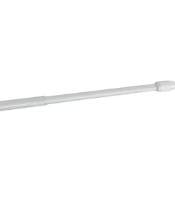 2 Tringles pour petit rideau à Poser Blanc (60-90 cm - Blanc)