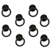 8 Un. poignées de meuble anneau noir rouille tiroir classique - diamètre 32MM
