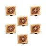 6 Un. poignées de meuble en bronze mat pour commode armoire 26x26mm