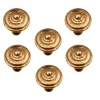 6 Un. poignées de meuble en bronze vieilli pour tiroir - diamètre 31MMX29MM