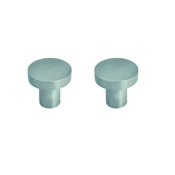 2 Un. poignées de meuble en acier inoxydable massif qualité AISI-304 - diamètre 30X28MM