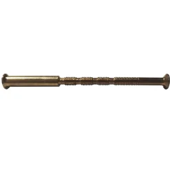 2 vis relieuses sectionnables acier ⌀7 mm H. 7 x L.60 mm doré