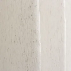 2 Voilages à œillets, 140x240cm, blanc, 15% de in, collection Louna, CMADECO