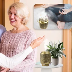AD42 Diffuseur d'arômes Brumisateur d'Huiles essentielles Purificateur d'air Naturel Aromathérapie Bien être Relaxation Duronic