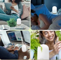AD11 Diffuseur d'arômes Brumisateur d'Huiles essentielles Purificateur d'air Naturel Aromathérapie Bien être Relaxation Duronic