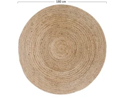 Adeje - tapis rond en jute - 180 cm - Lisa Design