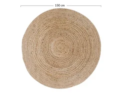 Adeje - tapis rond en jute - 150 cm - Lisa Design