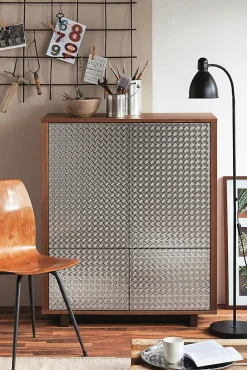 Adhésif décoratif d-c-fix® métal damier Riffelblech 2 m x 67,5 cm