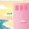 Affiche " Florida " Colors pastels l.30 x H.40 cm Dada Art
