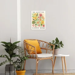 Affiche " Garden show " multicouleurs l.30 x H.40 cm Dada Art