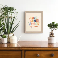Affiche " Good things " multicouleurs sur fond beige l.24 x l.30 cm Dada Art