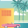 Affiche " Miami " l.30 x H.40 cm Dada Art