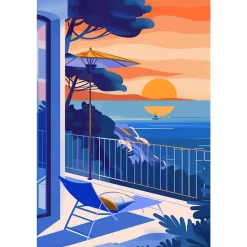 Affiche - Vue du Sud - Posters de nos Régions - Format A3 - Grand 42cm x 29,7cm