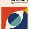 Affiche Bauhaus multicouleurs l.30 x H.40cm Dada Art
