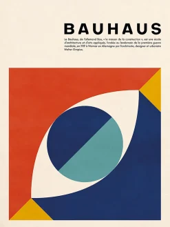 Affiche Bauhaus multicouleurs l.30 x H.40cm Dada Art