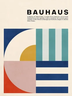 Affiche Bauhaus pastel l.30 x H.40cm Dada Art