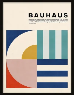 Affiche Bauhaus pastel l.30 x H.40cm Dada Art
