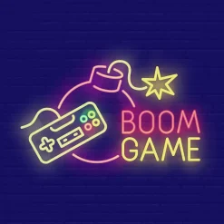 Affiche Boom games multicouleur Dada Art l.30 x H.30 cm