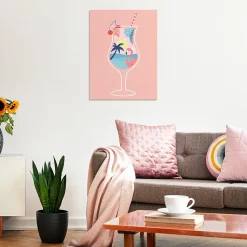 Affiche cocktail Dada Art l.30 x H.40 cm