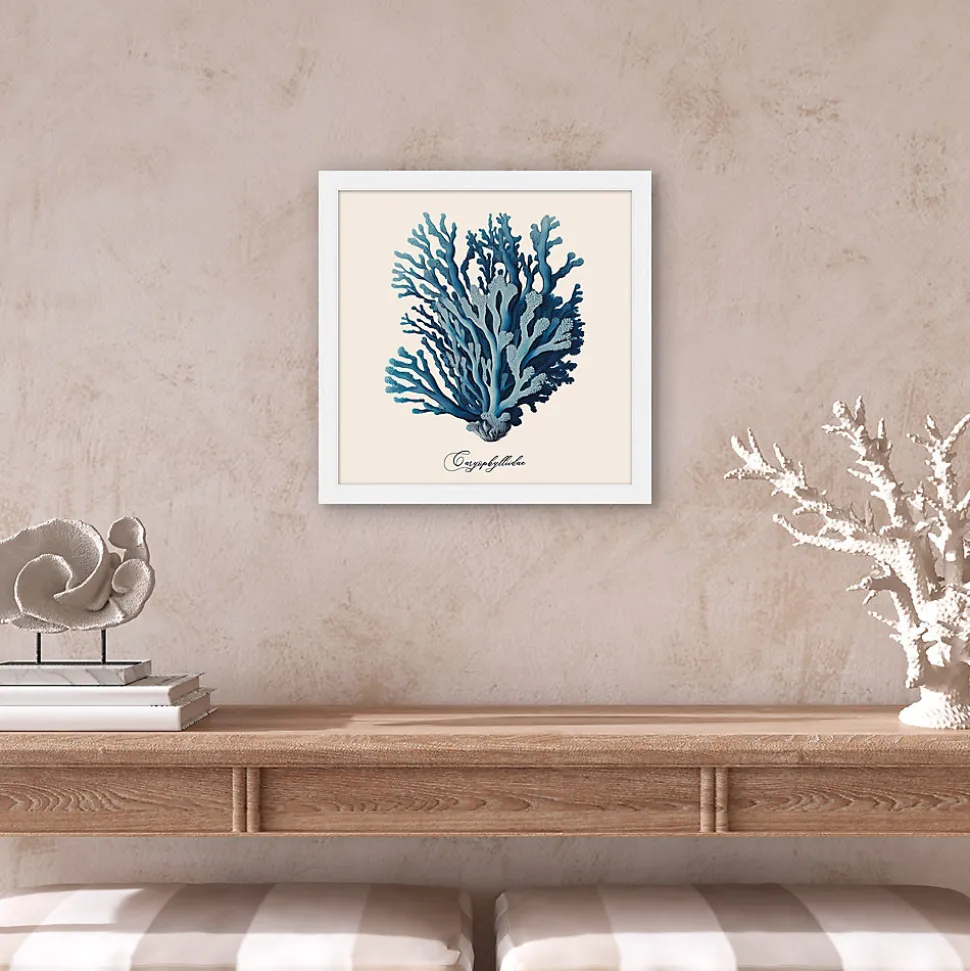 Affiche corail bleu l.30 x l.30 cm Dada Art
