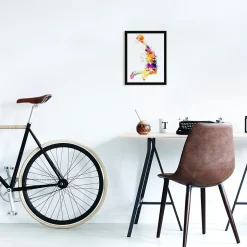 Affiche Dunk multicouleur Dada Art l.30 x H.40 cm