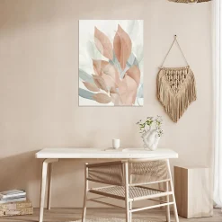 Affiche feuille pastel sur fond beige l.60 x l.80 cm Dada Art