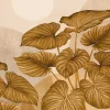 Affiche feuilles ocre l.30 x H.40 cm Dada Art