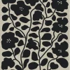 Affiche fleurs noires sur fond beige l.40 x l.50 cm Dada Art