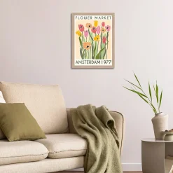 Affiche flower market Amsterdam l.30 x l.40 cm Dada Art