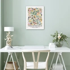 Affiche jardin des merveilles pastel l.30 x l.40 cm Dada Art