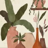 Affiche jarre pot et vase terracotta l.50 x l.70 cm Dada art