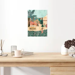 Affiche medina Dada Art l.30 x H.40 cm multicolore