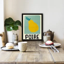 Affiche moderne poire l.30 x l.40 cm Dada Art