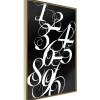 Affiche Murale Encadrée "Alphabet of Digits" 40 x 60 cm Or