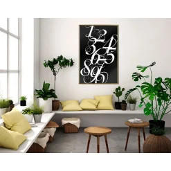 Affiche Murale Encadrée "Alphabet of Digits" 40 x 60 cm Or