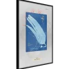 Affiche Murale Encadrée "Alga Cyanotype" 40 x 60 cm Noir