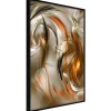 Affiche Murale Encadrée "Amber Breeze" 30 x 42 cm Noir