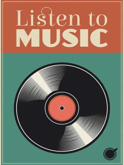 Affiche music Dada Art l.30 x H.40 cm