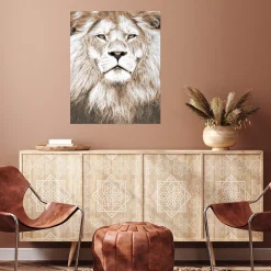 Affiche portrait Lion Dada Art L.40 x l.30 cm