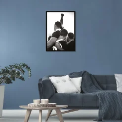 Affiche portrait équipe noir et blanc L.50 x H.70cm Dada Art