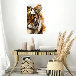 Affiche portrait tigre L.50 x H.70cm Dada Art