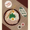Affiche Ramen " fresh noodle " l.30 x H.40 cm Dada Art
