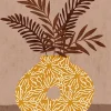 Affiche vase ocre l.30 x H.40 cm Dada Art