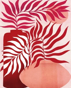 Affiche vases roses l.24 x l.30 cm Dada Art