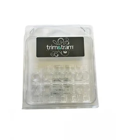 Agrafes à Coudre en Plastique Transparent - Lot de 20